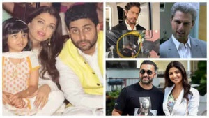 Headline:
Bollywood Buzz: Aaradhya Bachchan Finally Photographed, Raj Kundra Under Scrutiny in Fraud Case, and SRK's Grey Hair Stuns!