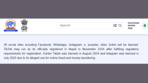 Nepal Blocks Unregistered Social Media Giants: Facebook, YouTube, and X Face Ban