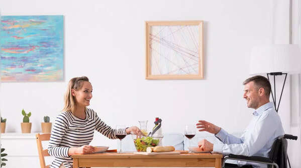 Woman confidently setting boundaries