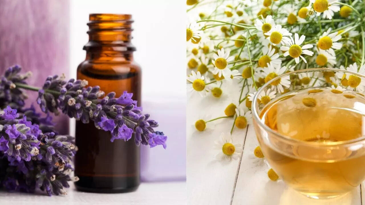 Lavender and chamomile mist