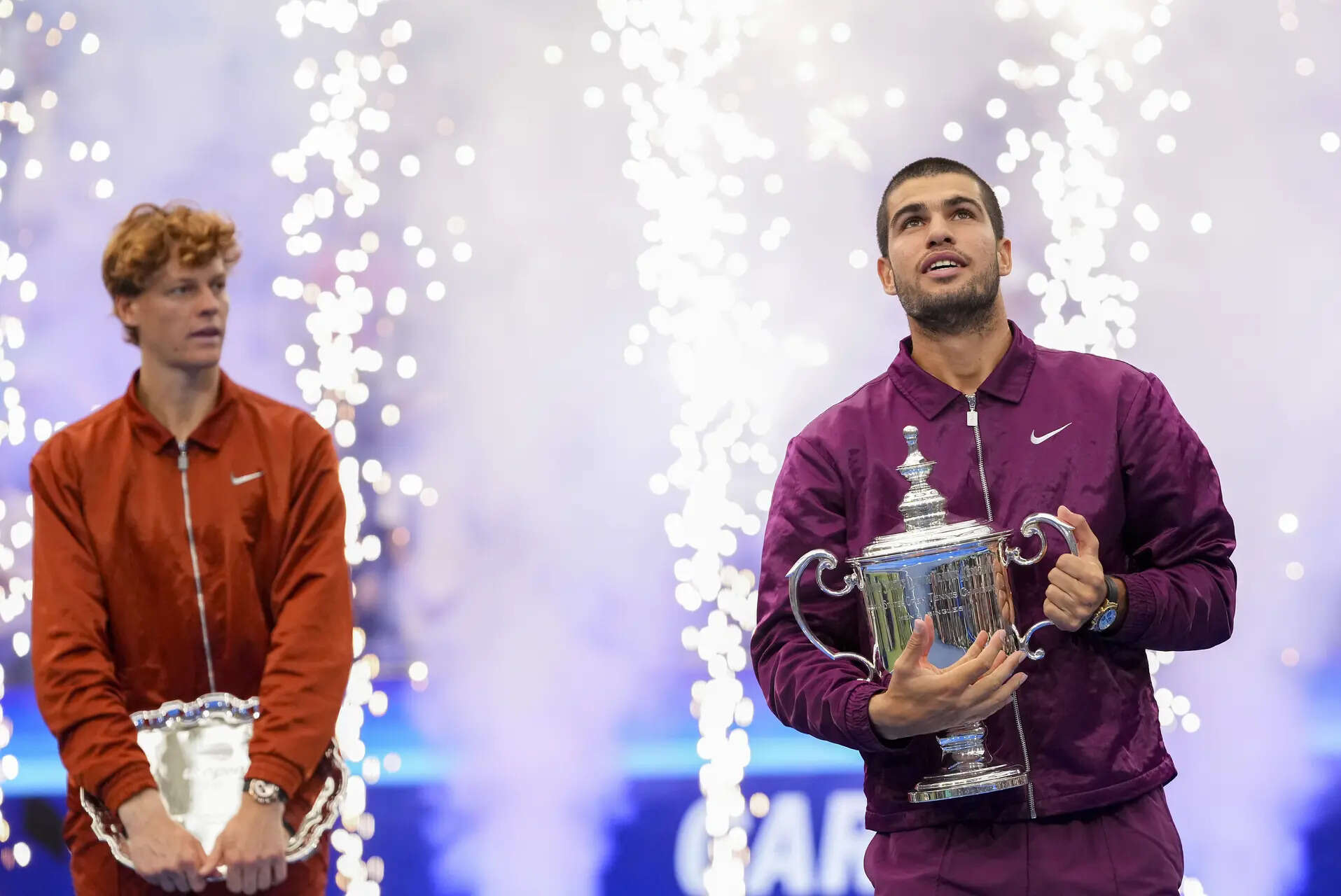 Photo highlights from the US Open as Carlos Alcaraz overpowers Jannik Sinner